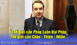 Luật sư nhân quyền New Zealand: “Thế giới cần Pháp Luân Đại Pháp”