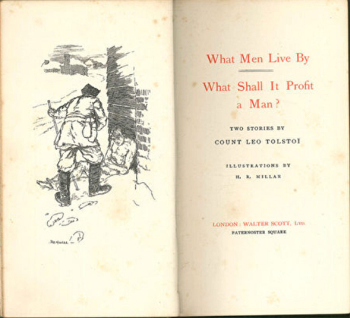 Tiểu thuyết "What men live by" của Leo Tolstoy