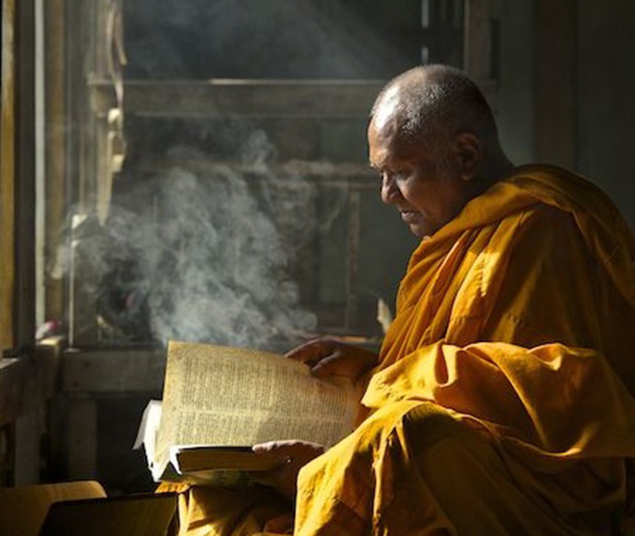 Đọc kinh phật cầu nguyện; tu luyện tinh tấn; tu luyện Phật Pháp
