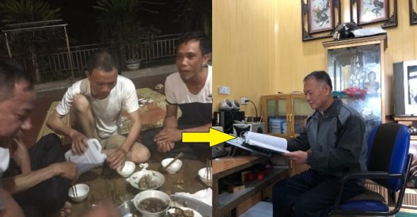 Nghiện rượu và thuốc lá từ khi còn trẻ, cuối cùng bác đã cai được rượu nhờ vào một môn tu luyện giữa đời thường, tu luyện Pháp Luân Công.
