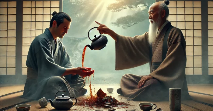 Câu chuyện Thiền sư và tách trà nóng – bài học về sự buông bỏ