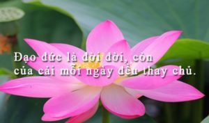 Người sống có đạo đức, trời sẽ ban phước