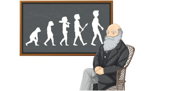 Charles Darwin và thuyết tiến hoá (ảnh: Freepik).